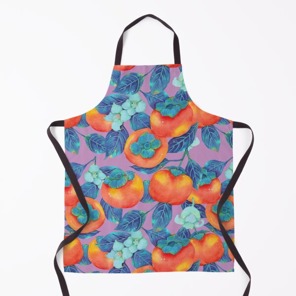 Item preview, Watercolor persimmon fruits pattern designed and sold by janeferwong.
