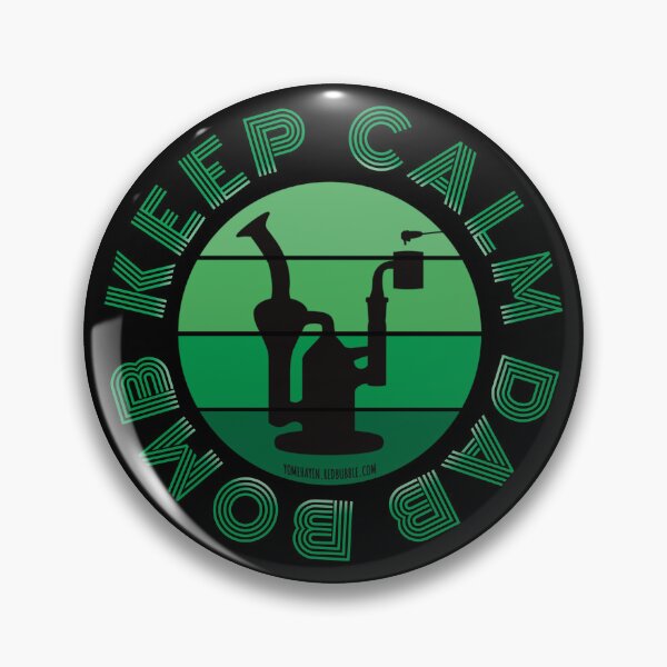 Item preview, Retro Vintage Sunset Green Dab Rig-Keep calm dab bomb  designed and sold by YomeHayin.