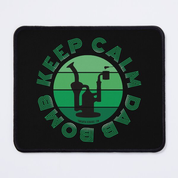 Item preview, Retro Vintage Sunset Green Dab Rig-Keep calm dab bomb designed and sold by YomeHayin.