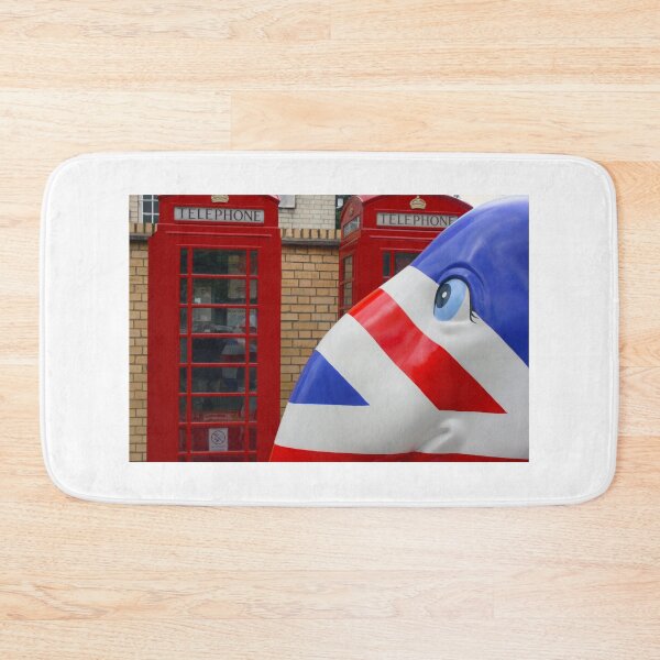 Item preview, British elephant outside English telephone box designed and sold by photoslot.