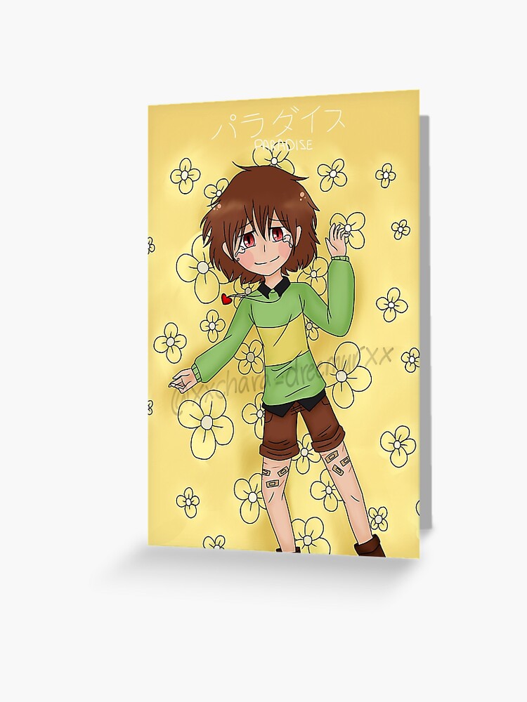 Chara, Undertale Greeting Card for Sale by probably-wicked