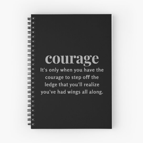 Item preview, COURAGE - It's only when you have the courage to step oﬀ the ledge that you'll realize you've had wings all along. designed and sold by FlutterByH.