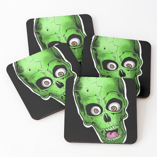 Aperçu de l'œuvre Crâne de zombie vert créée et vendue par SilentlyRob668.