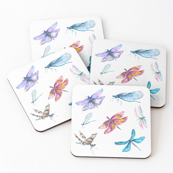 Item preview, Best dragonfly family seamless pattern designed and sold by The-Meraki-Man.
