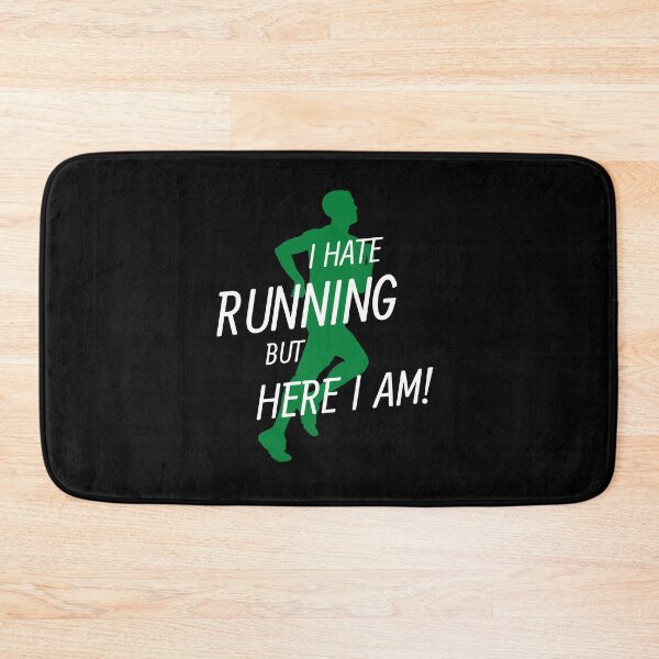 Item preview, I HATE RUNNING BUT HERE I AM - funny joke about running designed and sold by MiKy1997.