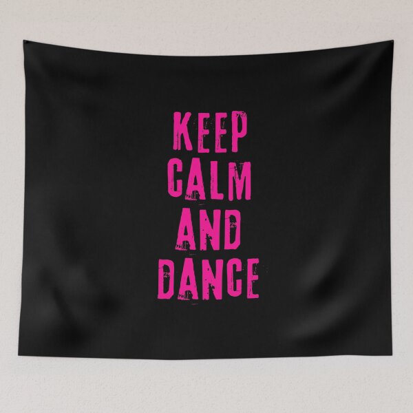 Item preview, Keep calm and dance – inspirational quote. Bright pink print. designed and sold by fowons.