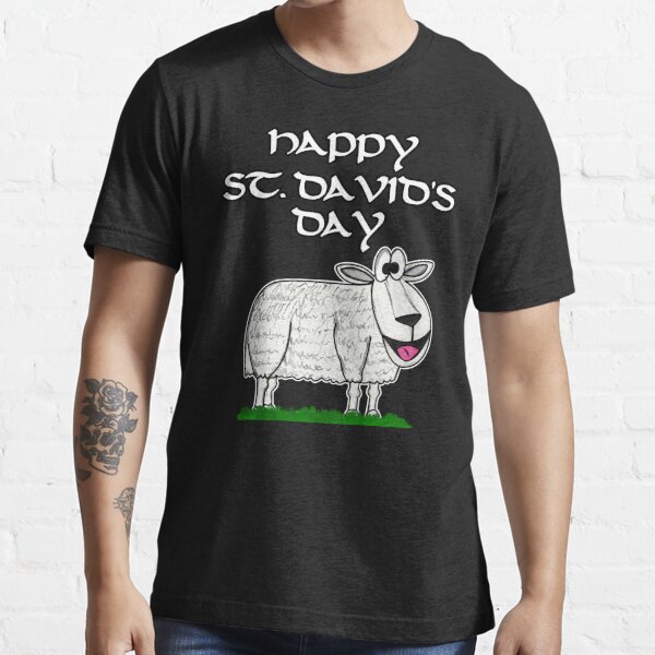 Happy St David's Day Sheep Welsh Wales Funny