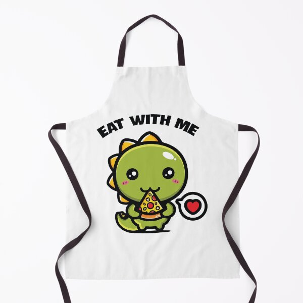 Item preview, Cute Dinosaur Eat Pizza With Me designed and sold by matt12991.