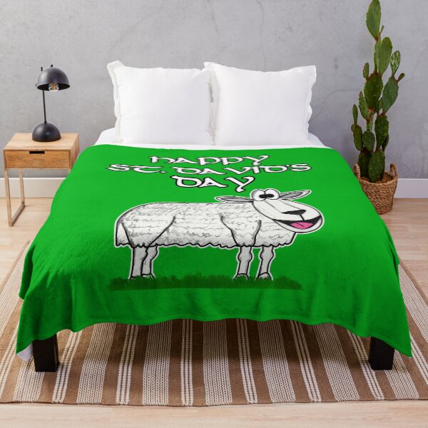 Item preview, Happy St David's Day, Sheep Welsh Wales Funny designed and sold by doodlerob.