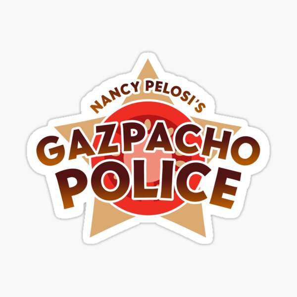 Vista previa del artículo con la obra «La policía del gazpacho de Nancy Pelosi», diseñado y vendido por shedside.
