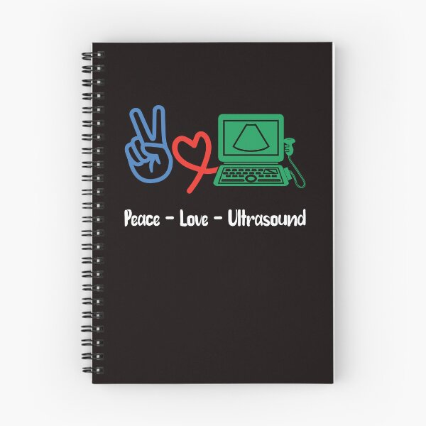 Item preview, Peace Love Ultrasound Sonography Echography Doctor Hospital designed and sold by TomGiantDesigns.