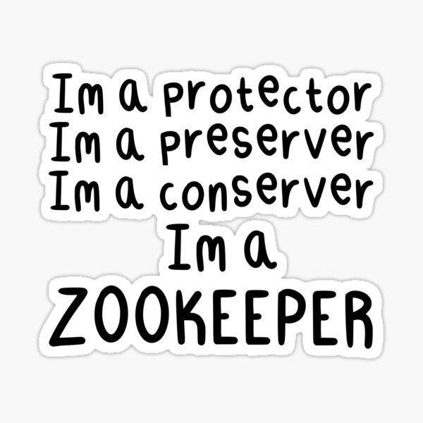 Vista previa del artículo con la obra «Soy un empleado del Zoológico», diseñado y vendido por thezoogirl.