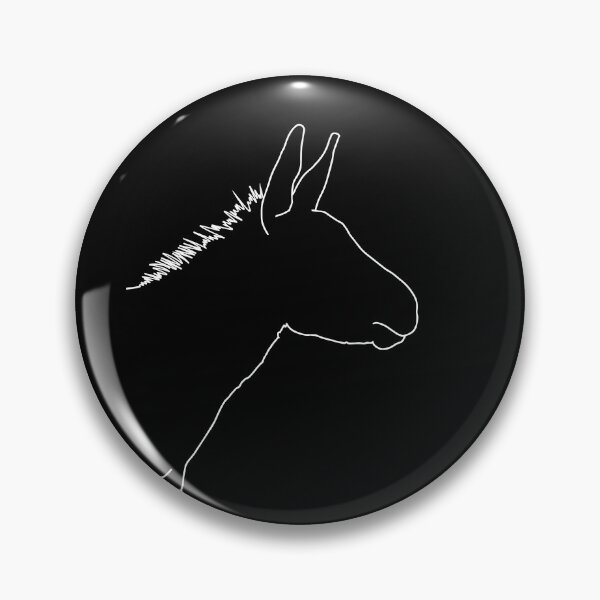 Item preview, Donkey Line - Donkey One Line Art  - Donkey Single Line Art - White Line Art designed and sold by Mrs-PenLine.