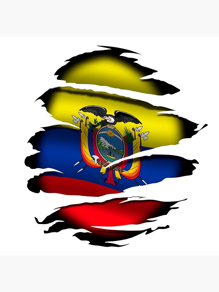 Ecuador Torn Flag Tattoo Poster For Sale By Wdicreative Redbubble