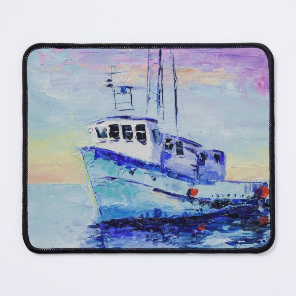Item preview, Ship In The Ocean Oil Painting Print designed and sold by NatalyMak.