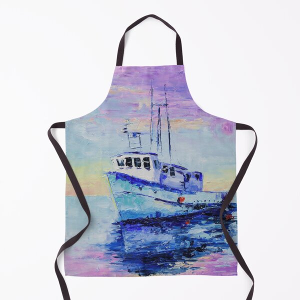 Item preview, Ship In The Ocean Oil Painting Print designed and sold by NatalyMak.