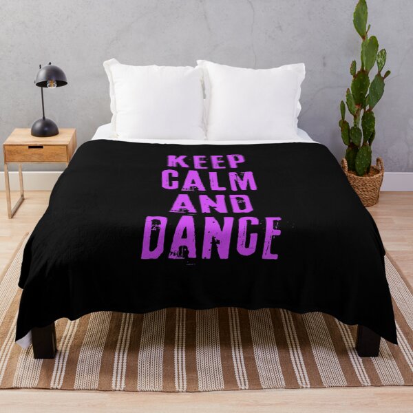 Item preview, Keep calm and dance – inspirational quote. Purple print. designed and sold by fowons.