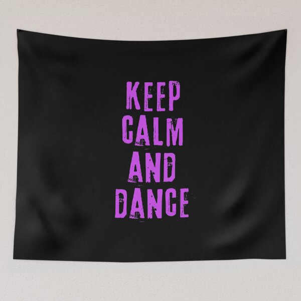 Item preview, Keep calm and dance – inspirational quote. Purple print. designed and sold by fowons.