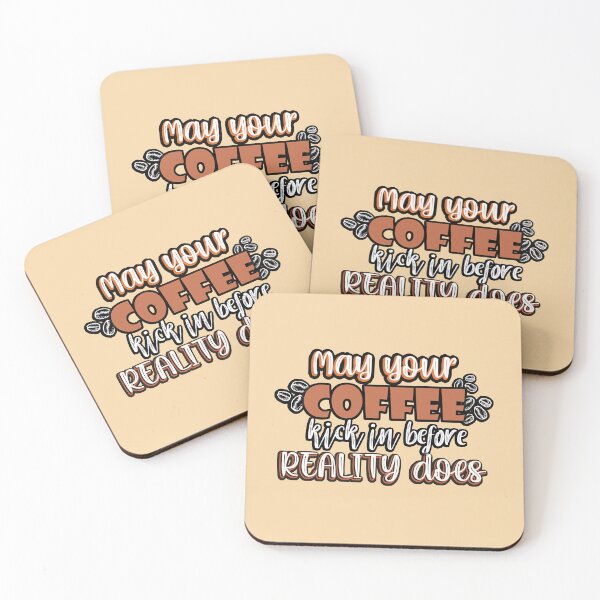 Item preview, May your coffee kick in before reality does. designed and sold by Mandala & More.