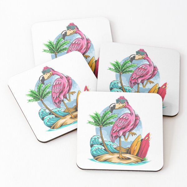 Item preview, Summer flamingo beach design designed and sold by G-FLORIAN.