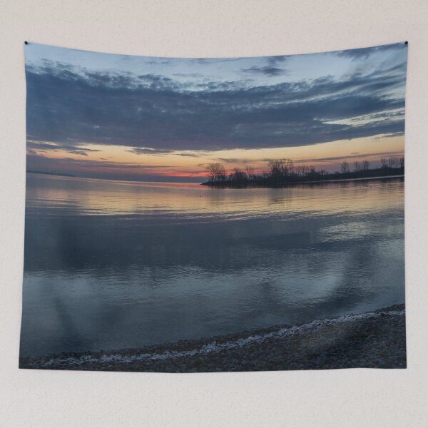 Item preview, Meditative Stillness - Lakeside Dayspring with a Fringe of Ice designed and sold by Georgia Mizuleva.