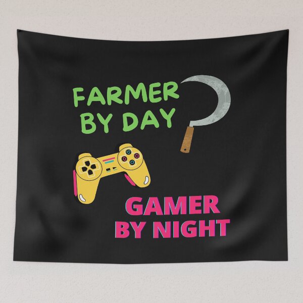 Item preview, Farmer by Day Gamer by Night designed and sold by jkulling.