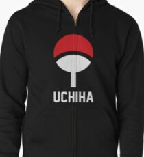 Uchiha crest symbol and name Zipped Hoodie