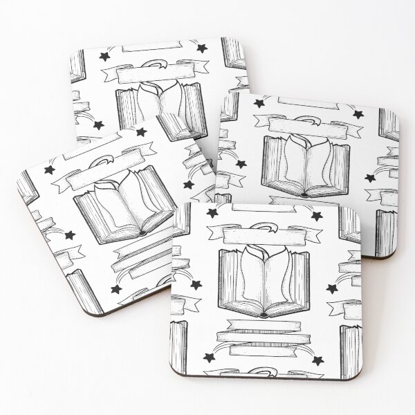 Item preview, Libro simple pero potente ilustración de arte de línea digital como patrón designed and sold by ZaryaKiqo.