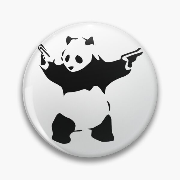 Item preview, Animal Funny Banksy Panda With Guns designed and sold by Ildar012.