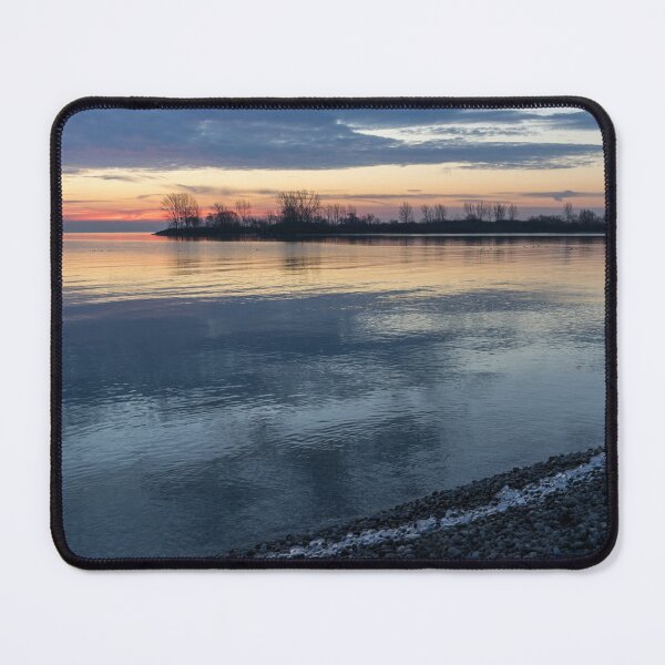 Item preview, Meditative Stillness - Lakeside Daybreak with a Fringe of Ice designed and sold by Georgia Mizuleva.