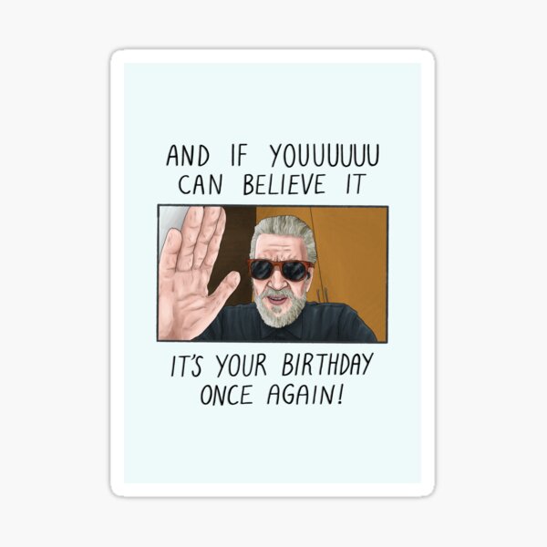 Lynchian Birthday Sticker