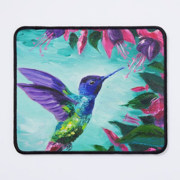 Item preview, Hummingbird Сollects Pollen From Fuchsia designed and sold by NatalyMak.