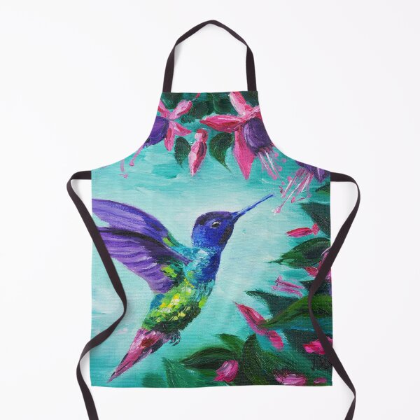 Item preview, Hummingbird Сollects Pollen From Fuchsia designed and sold by NatalyMak.