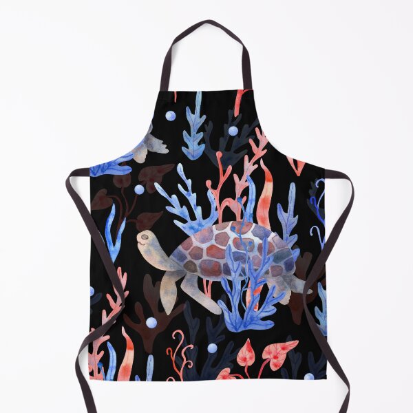 Item preview, watercolor turtle seamless pattern designed and sold by Hoetoons.