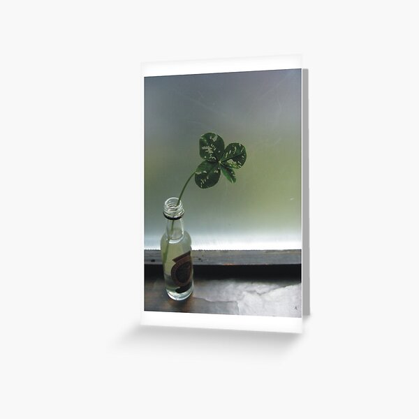 Luck In A Bottle Greeting Card