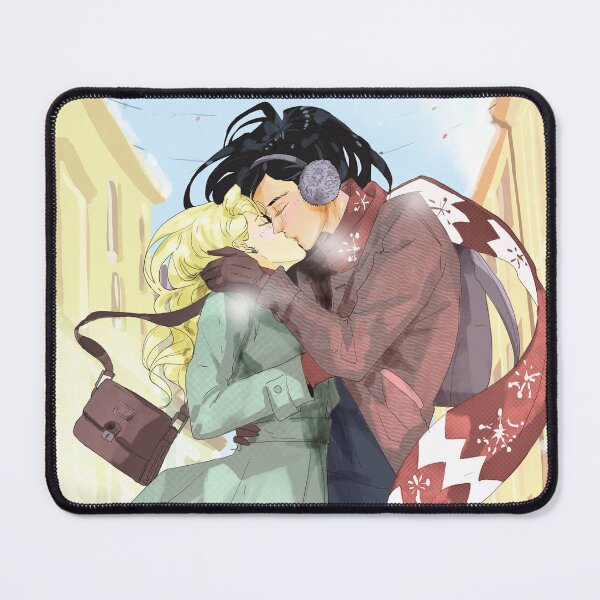 Item preview, Blindfold Mitsu and Celia Watercolour Christmas Mashersan designed and sold by Mashersan.