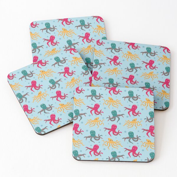 Item preview, Octopus in the light blue | Beautiful Octopus Pattern designed and sold by SeemDev786.