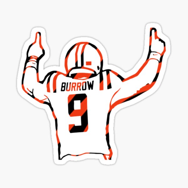 Joe Burrow CIN #9 - Cincinnati Bengals - Sticker