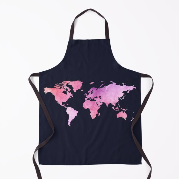 Item preview, Pink Watercolour World Map designed and sold by MDRNHOME.