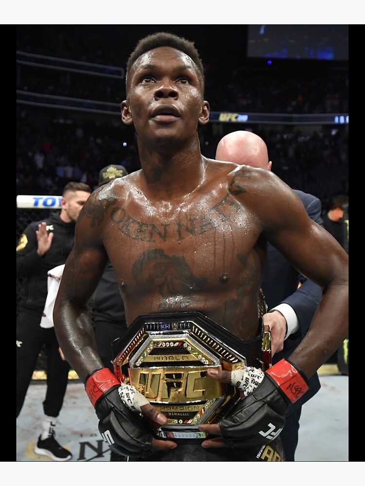 "Israel Adesanya Fan Art _amp_ Merch " Poster by TallyJustice9 Redbubble