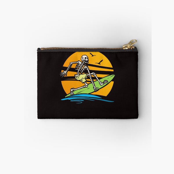 Item preview, Skeleton Surfer Surfboard Surfing Water Sports Longboard designed and sold by TomGiantDesigns.