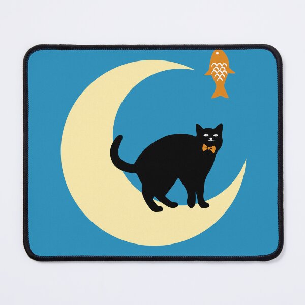 Item preview, Cat Moon & Fish Graphic designed and sold by STUDIO-72.