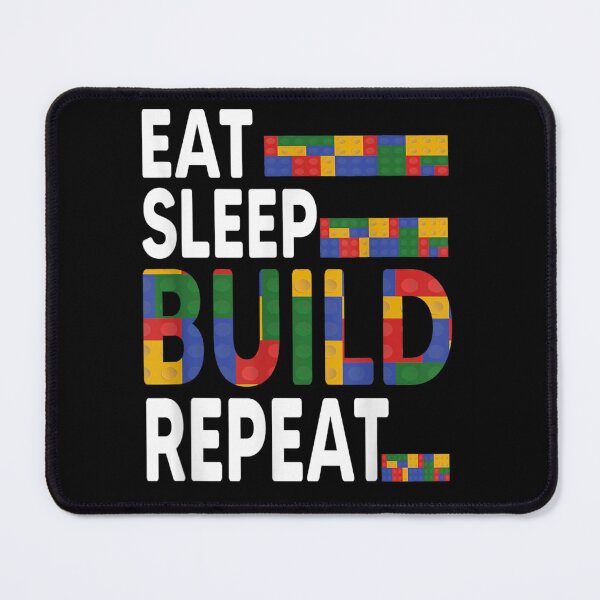 Item preview, Funny Blocks Building Quote, Eat Sleep Build Repeat designed and sold by Bestartisan.
