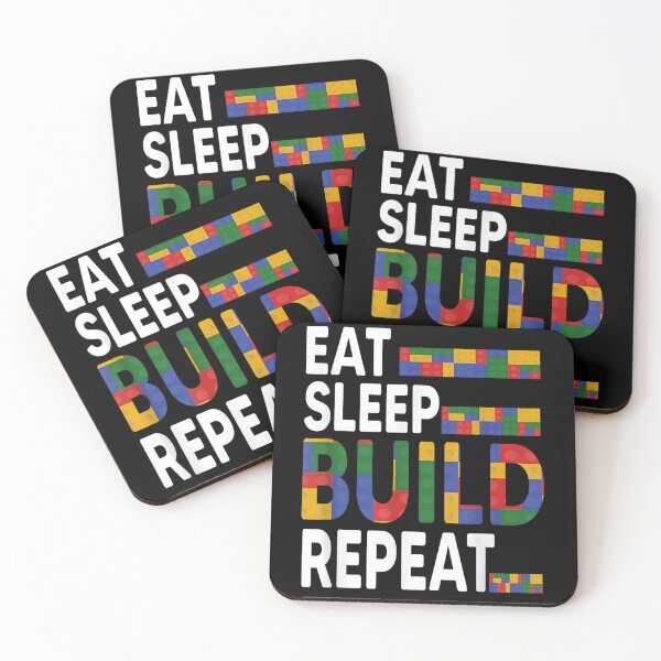 Item preview, Funny Blocks Building Quote, Eat Sleep Build Repeat designed and sold by Bestartisan.