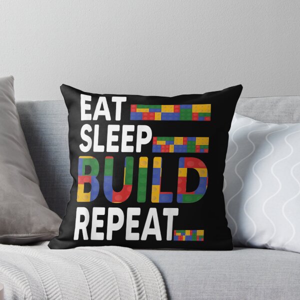 Item preview, Funny Blocks Building Quote, Eat Sleep Build Repeat designed and sold by Bestartisan.