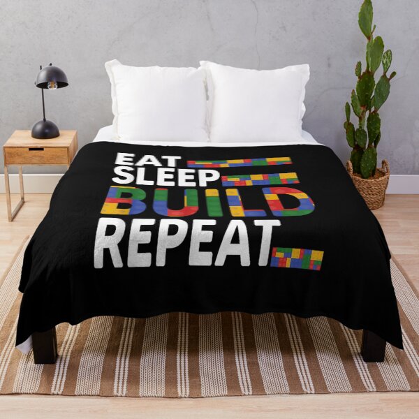 Item preview, Funny Blocks Building Quote, Eat Sleep Build Repeat designed and sold by Bestartisan.