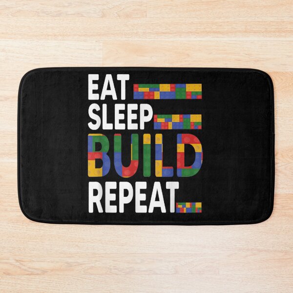Item preview, Funny Blocks Building Quote, Eat Sleep Build Repeat designed and sold by Bestartisan.