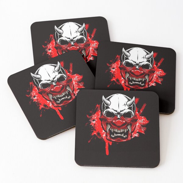 Item preview, Japanese Art Samurai Skull Japan Ninja Shinobi Warrior Kendo designed and sold by TomGiantDesigns.