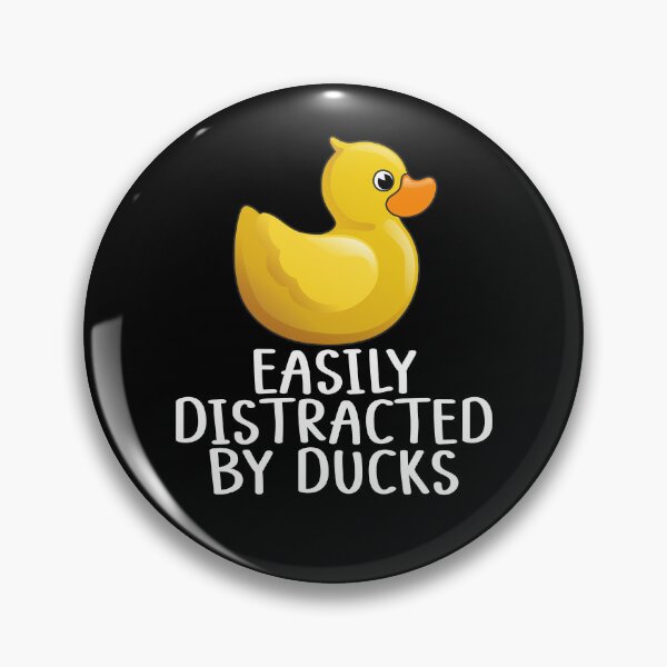 Item preview, Easily distracted by ducks lover funny gift with cute rubber duck graphic  designed and sold by alenaz.