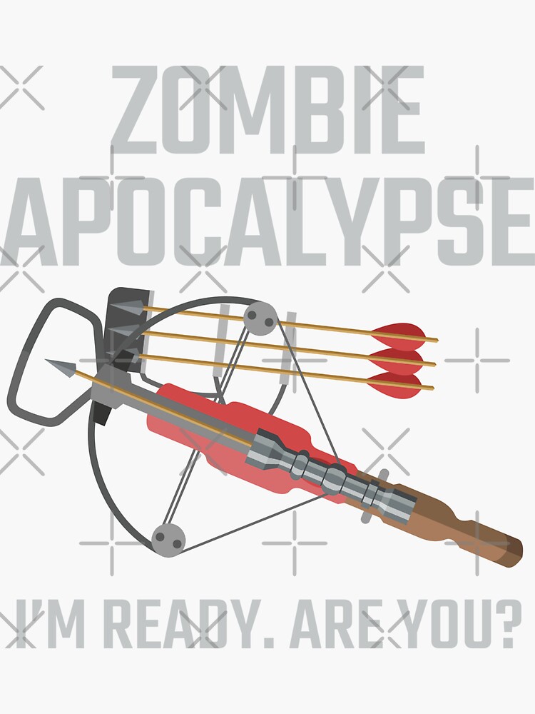 "Crossbow Zombie Apocalypse Archery" Sticker for Sale by mooon85